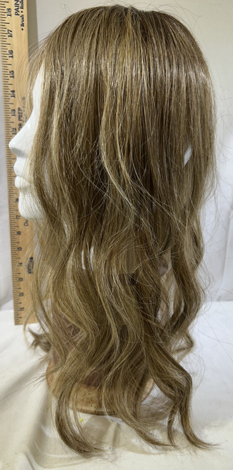 Wig Topper By Belle Tress In Brown Sugar Cream LACE FRONT MONO TOP PEERLESS 19