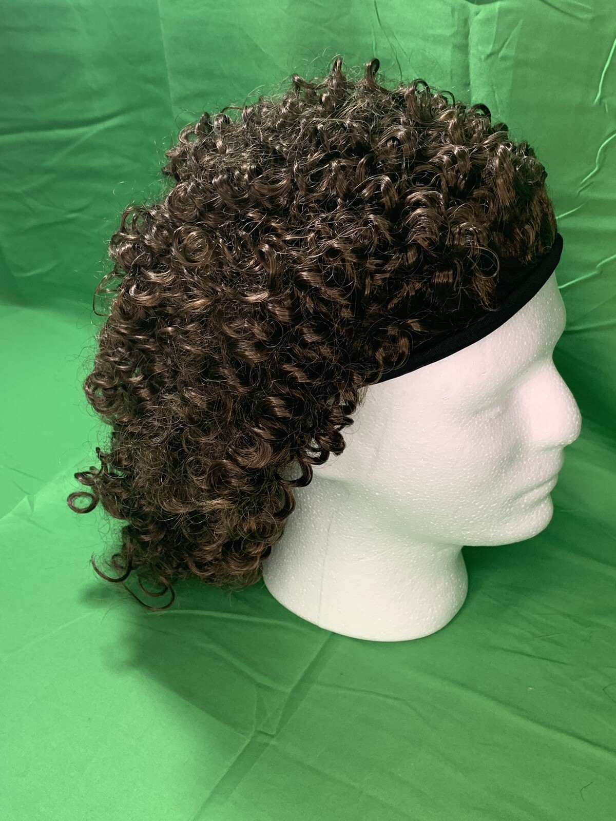 WIG With Headband Sexy Curl Headband Wig Mixed Brown Soft Silky Daily Wear