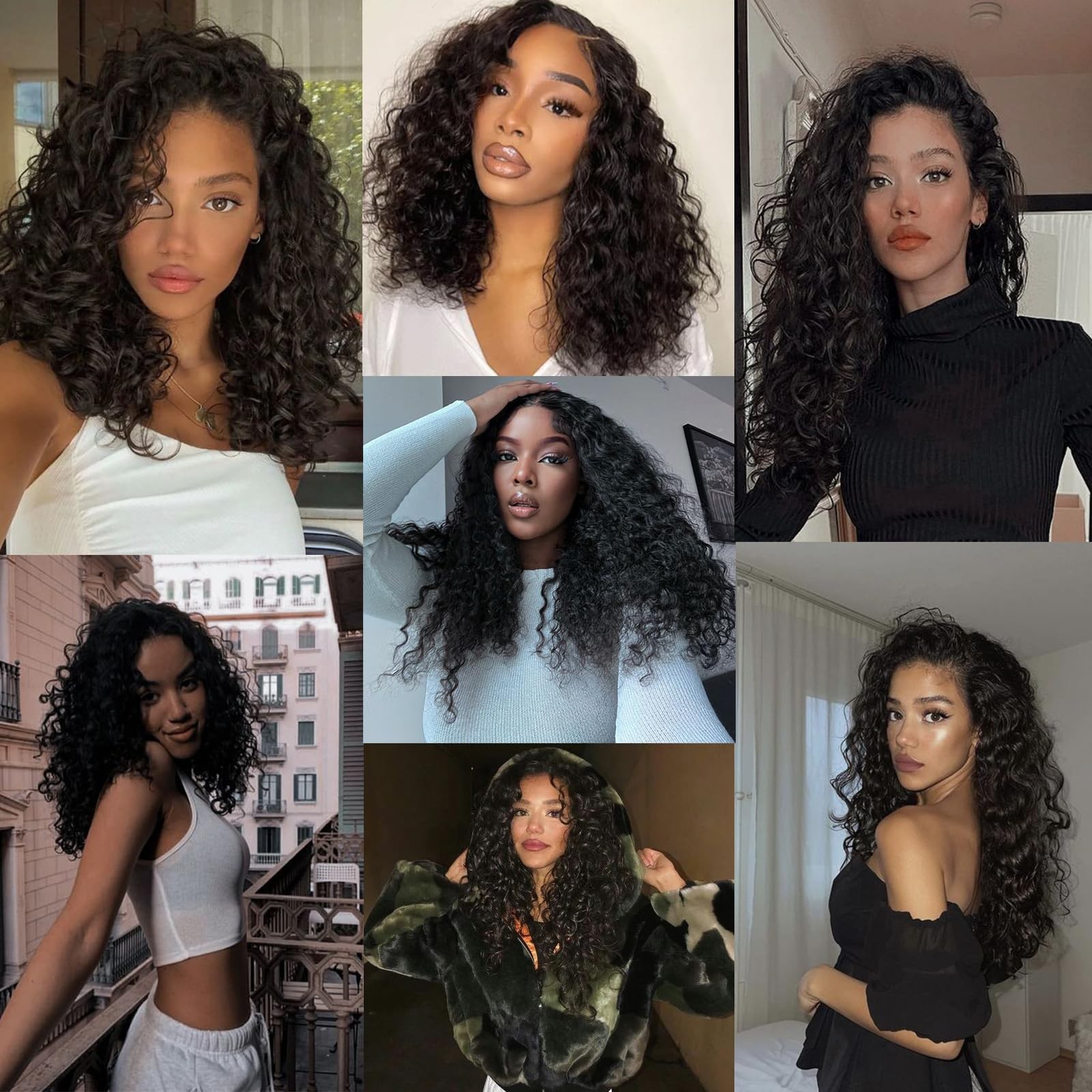 JTdebade Deep Wave Human Hair bundles 14 Inch 12A Grade Brazilian Human Hair …