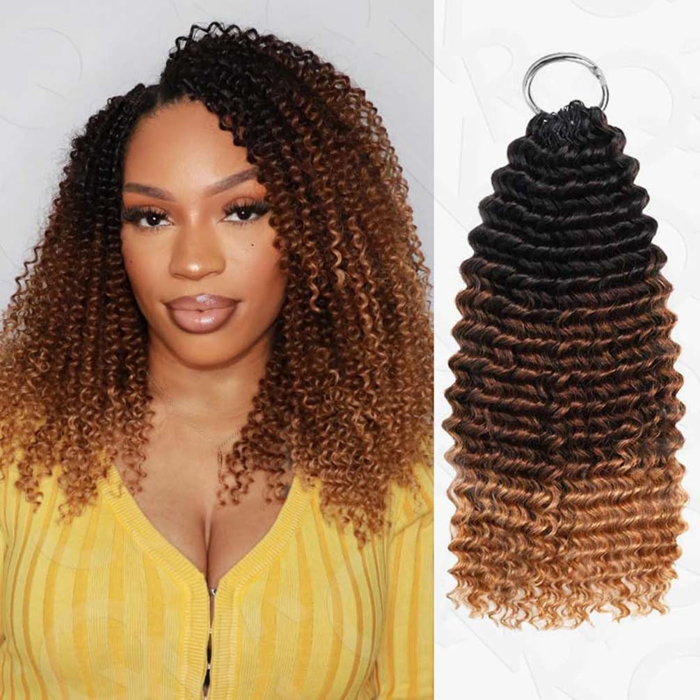 Small Kinky Curly Pre Looped Machine Made Feather Crochet Human Hair Extensions