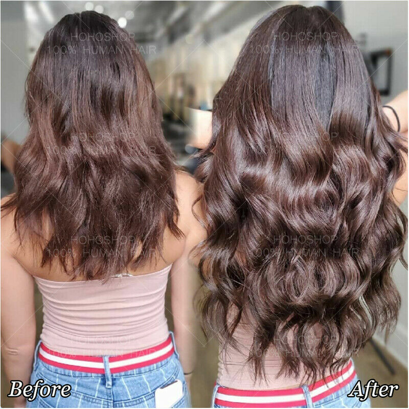 One Piece Clip in Remy 100% Human Remi Hair Extensions 3/4 Full Head Weft 22″24″