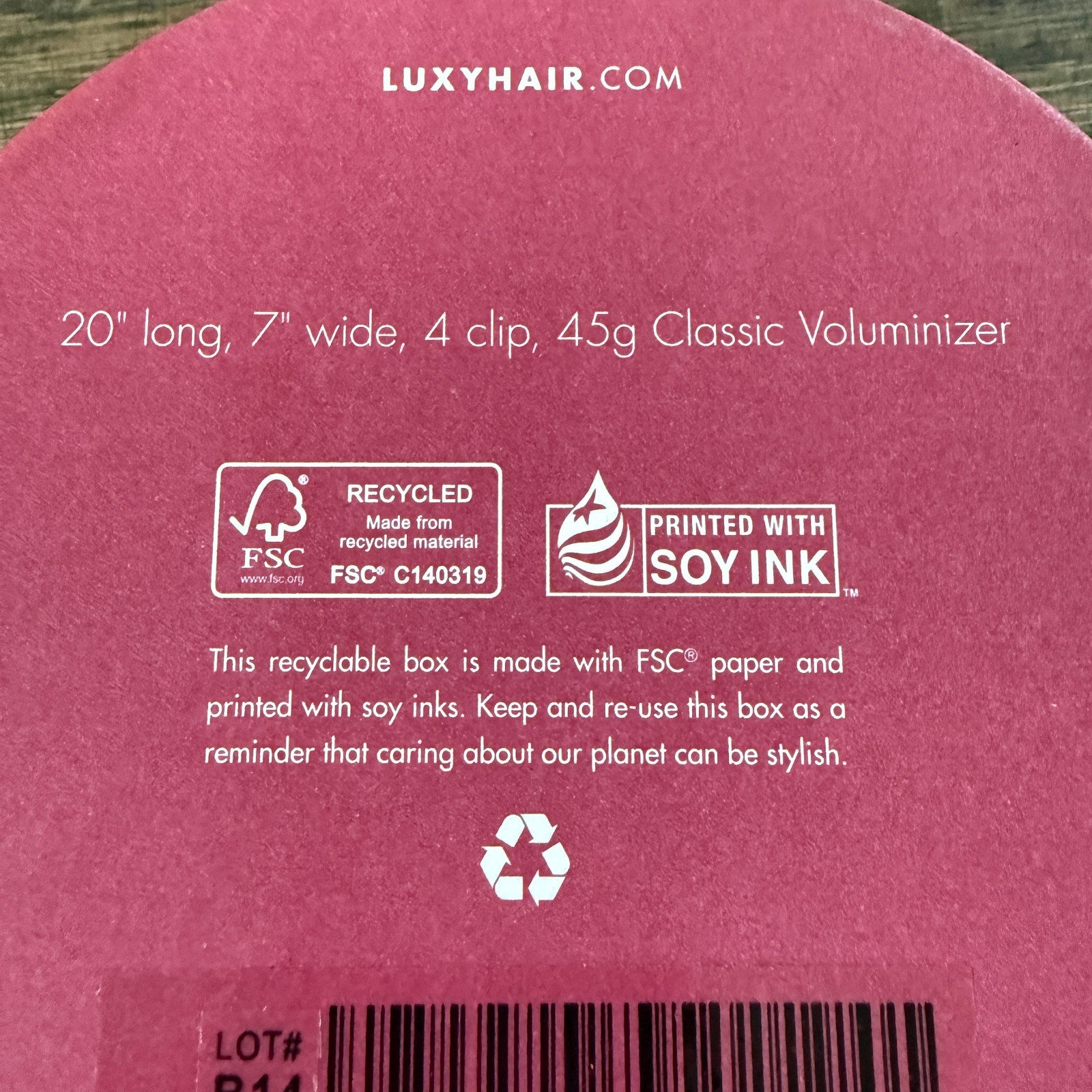 Luxy Volumizer Weft 20″ Long 7″ Wide Human Hair Extensions Ombre Blonde 45g NEW