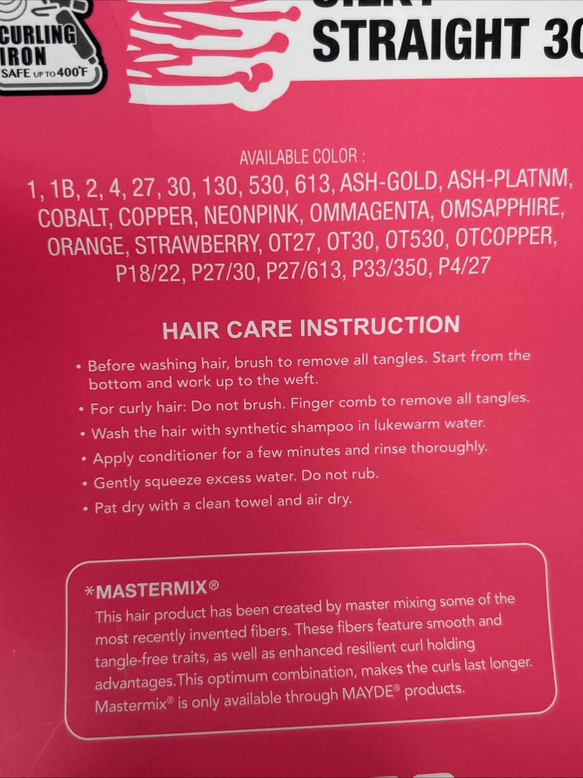 Mayde Beauty Bloom Bundle Hair Extension Blonde 613 Silky Straight 30”