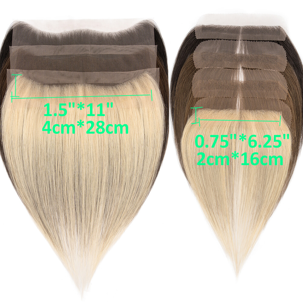 Lace Hairline Replacement Forehead Hairpieces Remy Human Hair Natural For Women