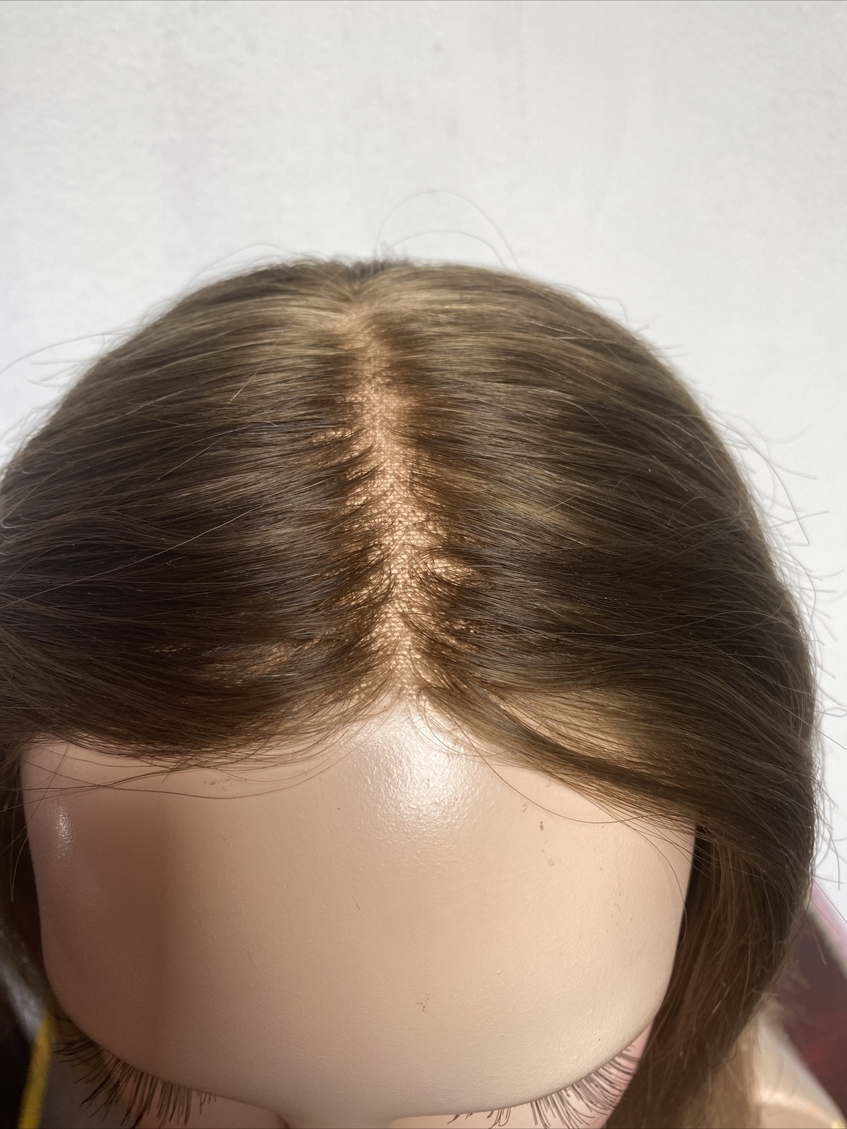 The Hair Mama Dark Blonde Human Hair Lace Front Hand Tied Wig Size Small