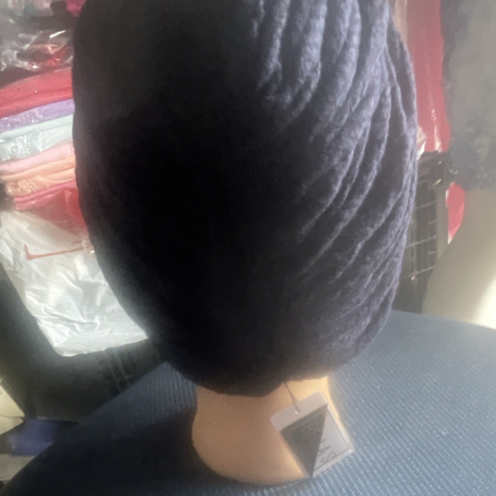Black Braided Twist Style Wig Hairpiece – Braided Wig Hair