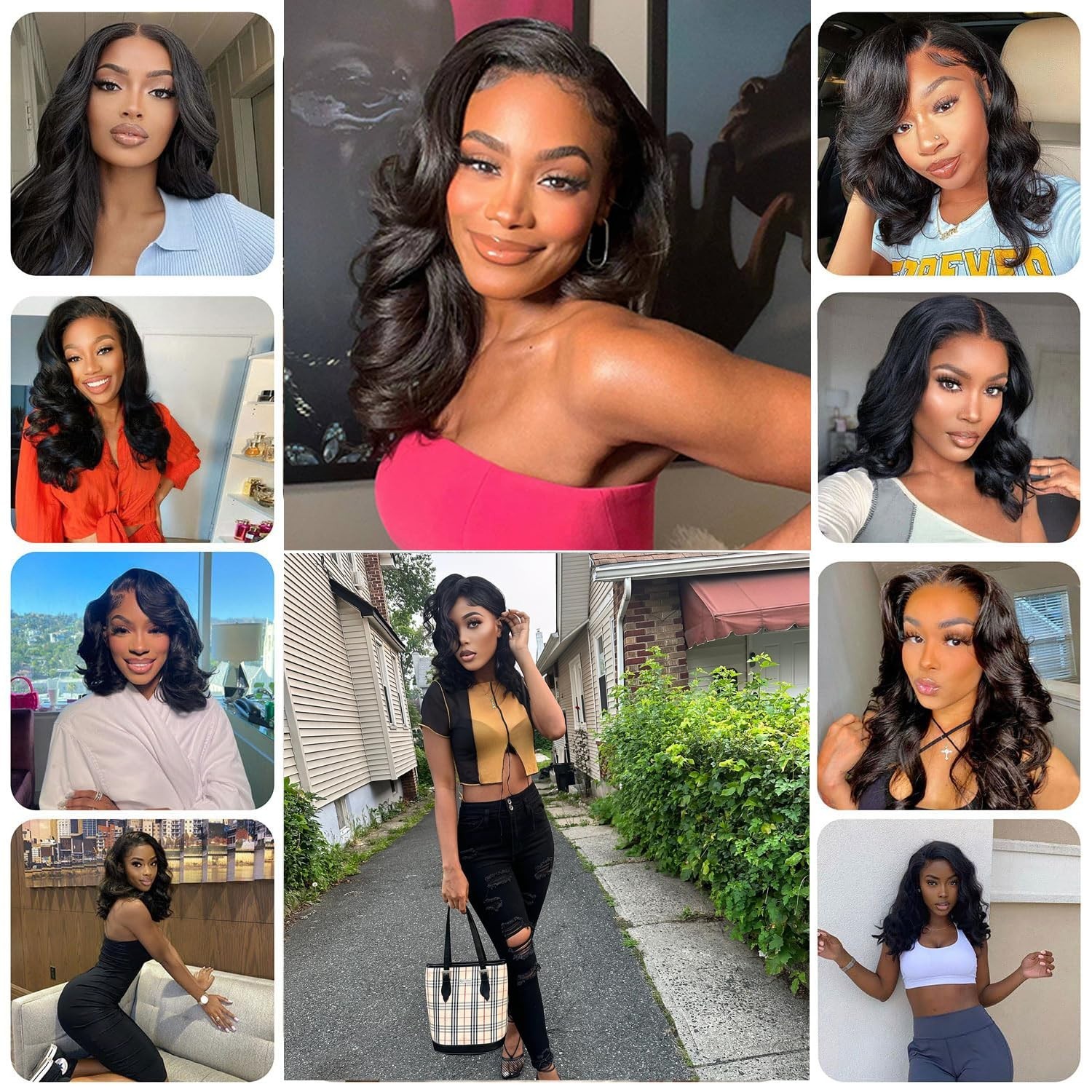 Wear and Go Glueless Wig Human Hair Pre Plucked Pre Cut Body Wave 4×4 lace Wig