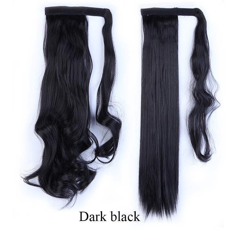 Pretty Thick ponytail Clip In Real as Human Hair Extensions Wrap False Pony Tail