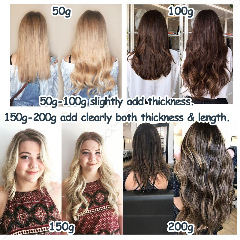 Seamless Tape In Human Hair Extensions Skin Weft Russian Hair Full Head 10-80pcs