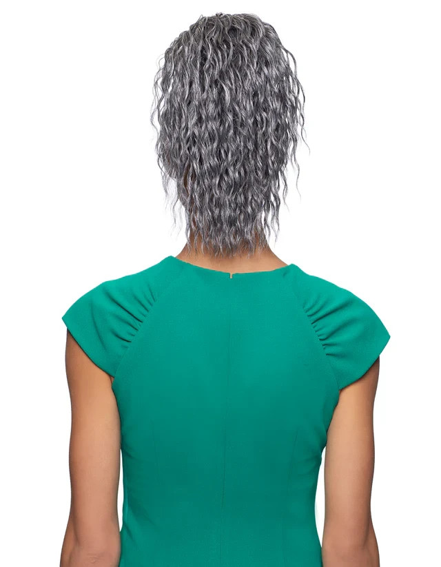 Foxy Silver DUET12, Bang and Ponytail Hair