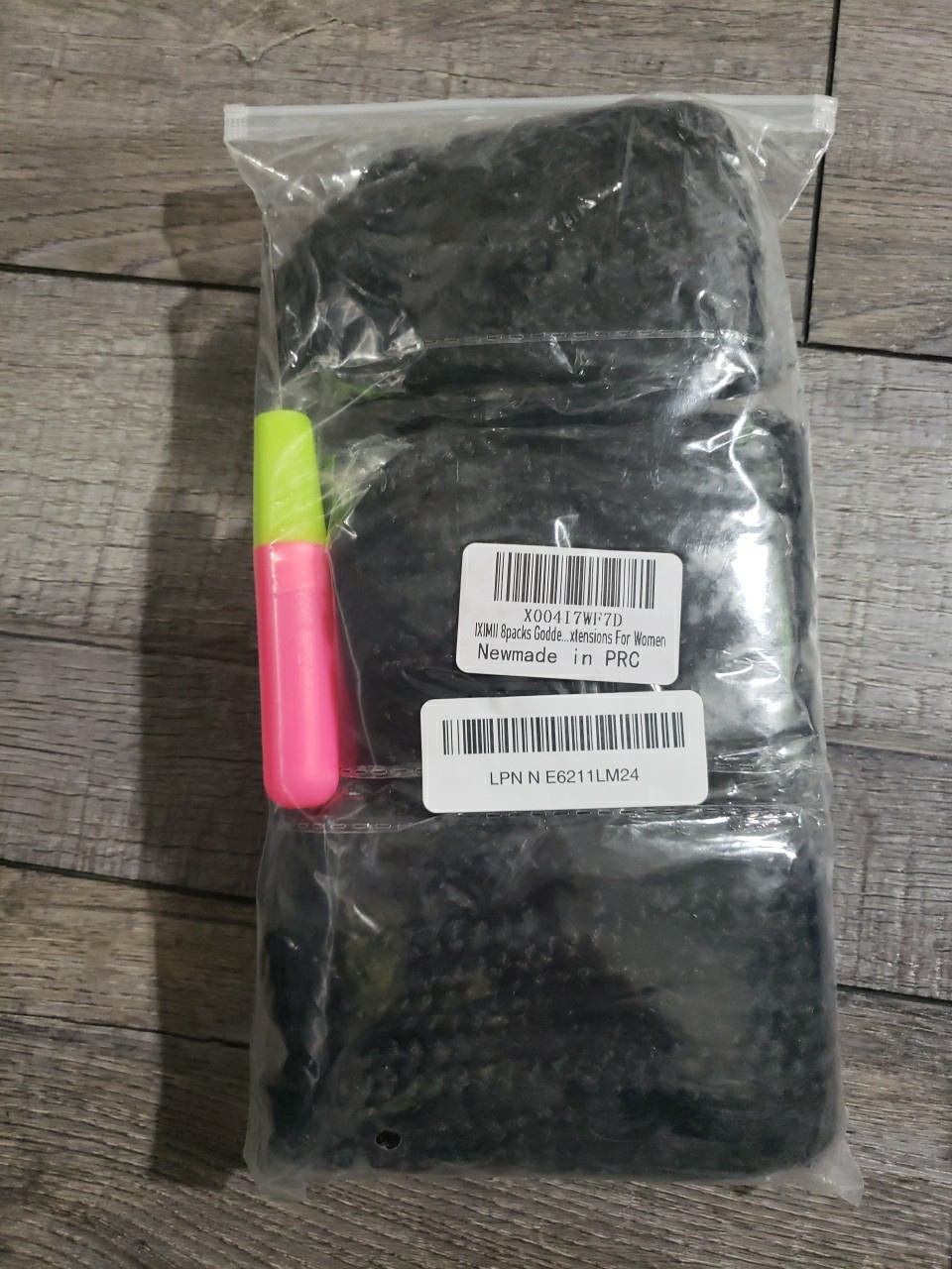 Crochet Boho Box Braids with Human Hair Curls 18inch 8pk 96strands 1B# Deep Wave
