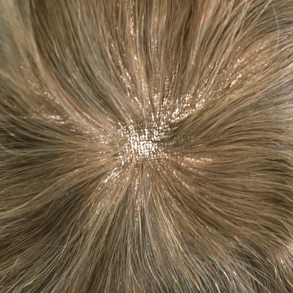 Natural Full French Lace Mens Toupee Hair Piece Replacement System for Mens Wig