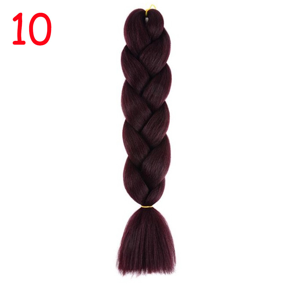 Jumbo Braiding Hair Synthetic Ombre Kanekalon Braids 24” Crochet Extensions