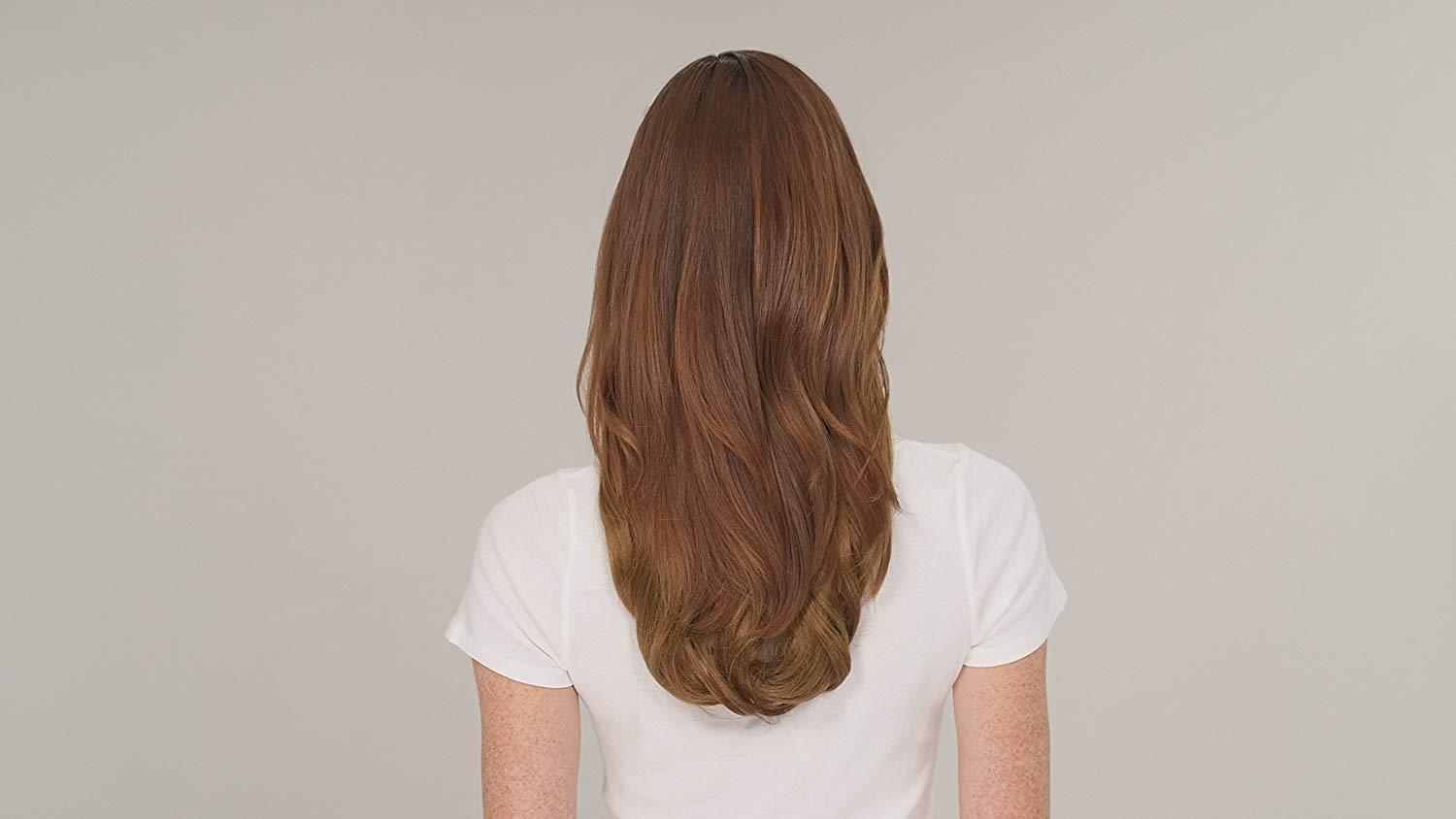 Secret Extensions Salon Edt. Daisy Fuentes Headband 18″ 80g Hair Light Red Brown
