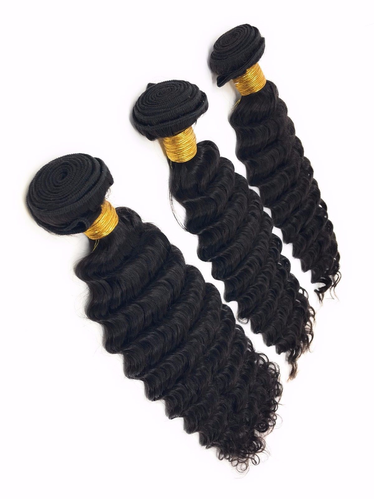 9A Remy Virgin Deep Wave Natural Color Sew In 100 Brazilian Human Hair Extension