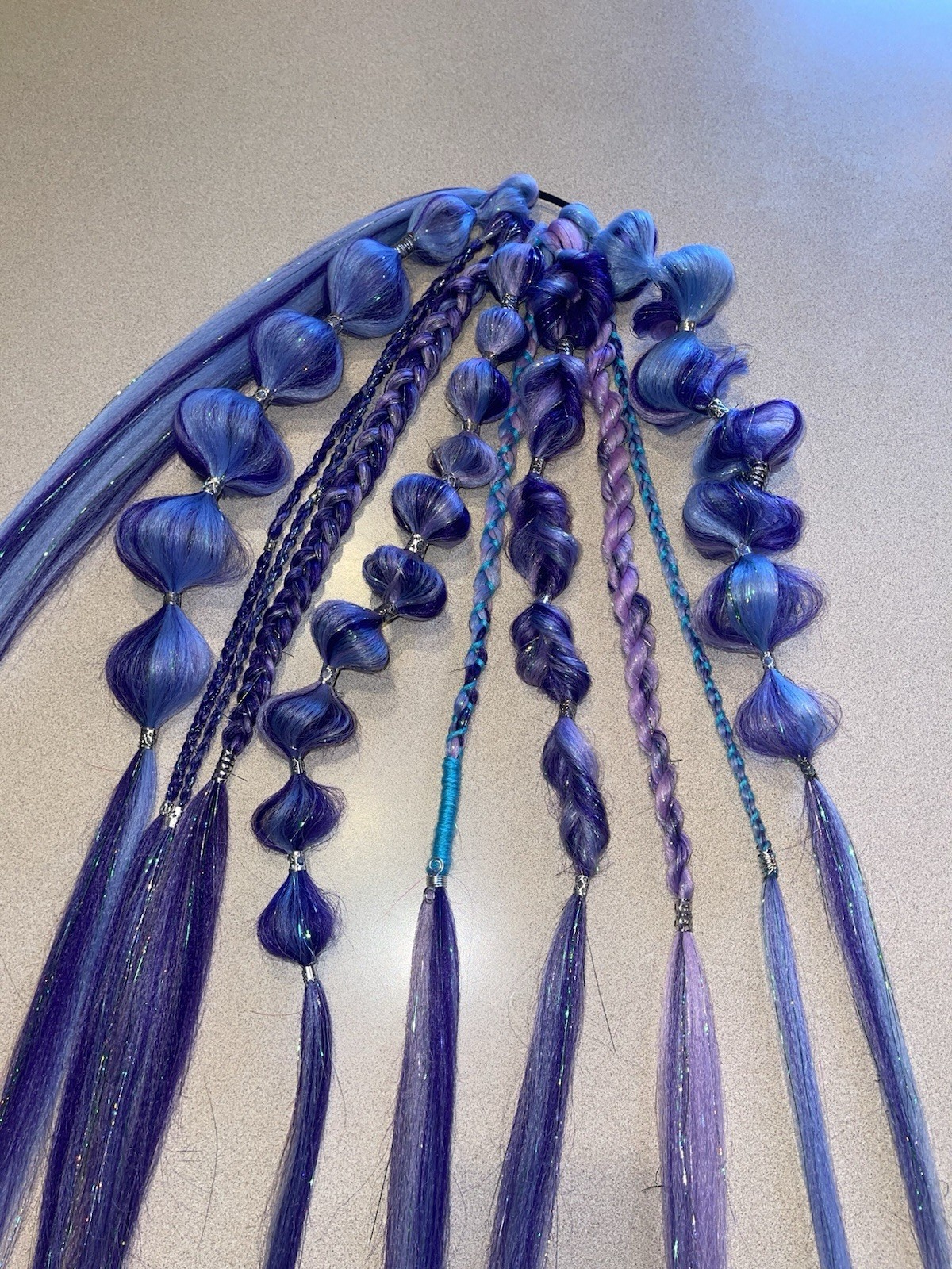 ✨🧚🏾Handmade Festival/Rave/Concert Ponytail Fairy, Mermaid, Fantasy Hair✨🧚