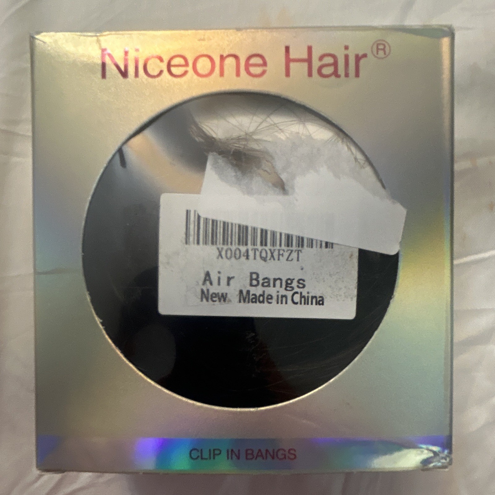 Niceone Hair Clip-In Bangs 100% Human Hair Dark Brown Straight 11-20in