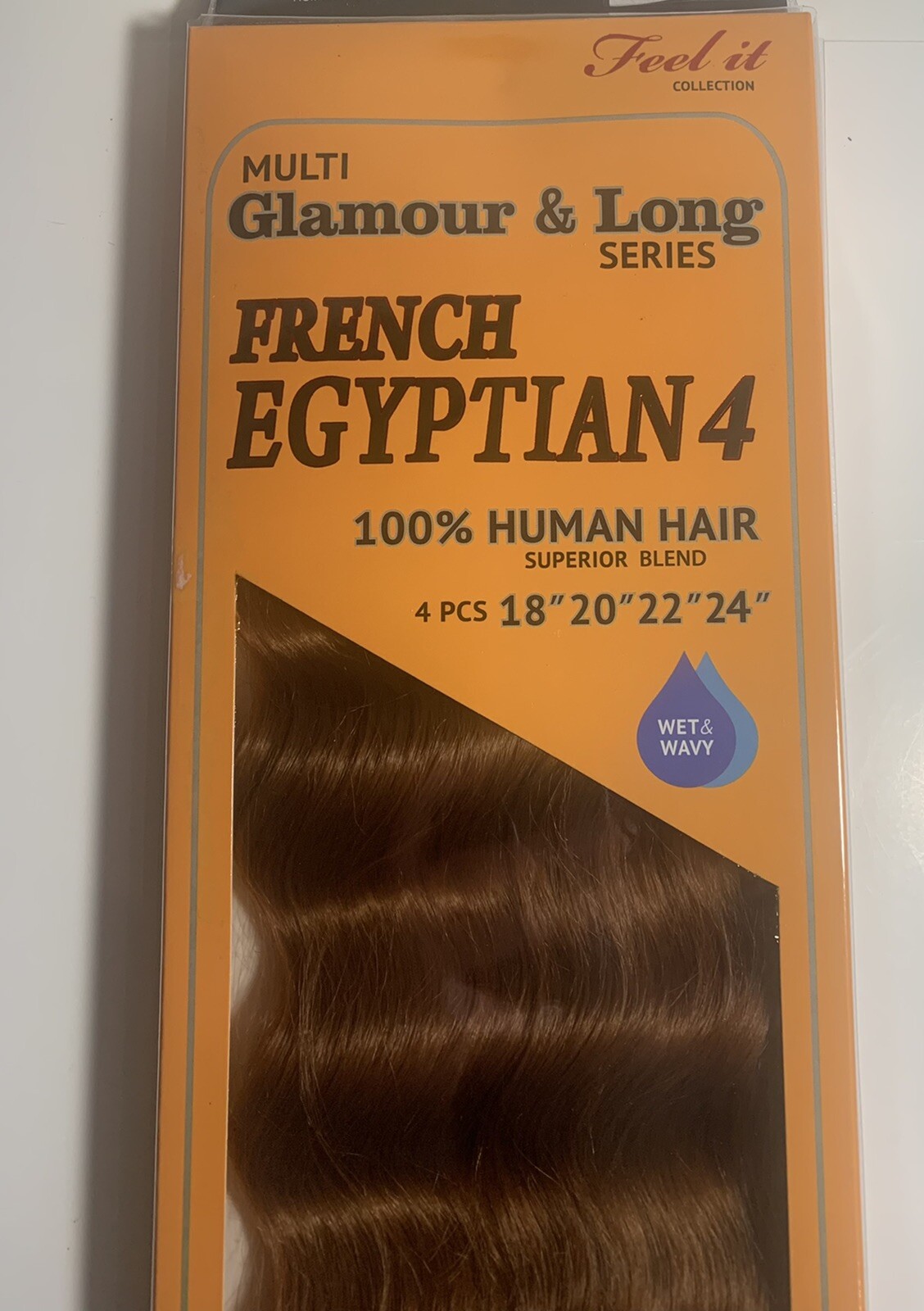100% Human hair Superior Blend French Egyptian2 (4pc 2×18”2×20) 4 (18”20”22”24)
