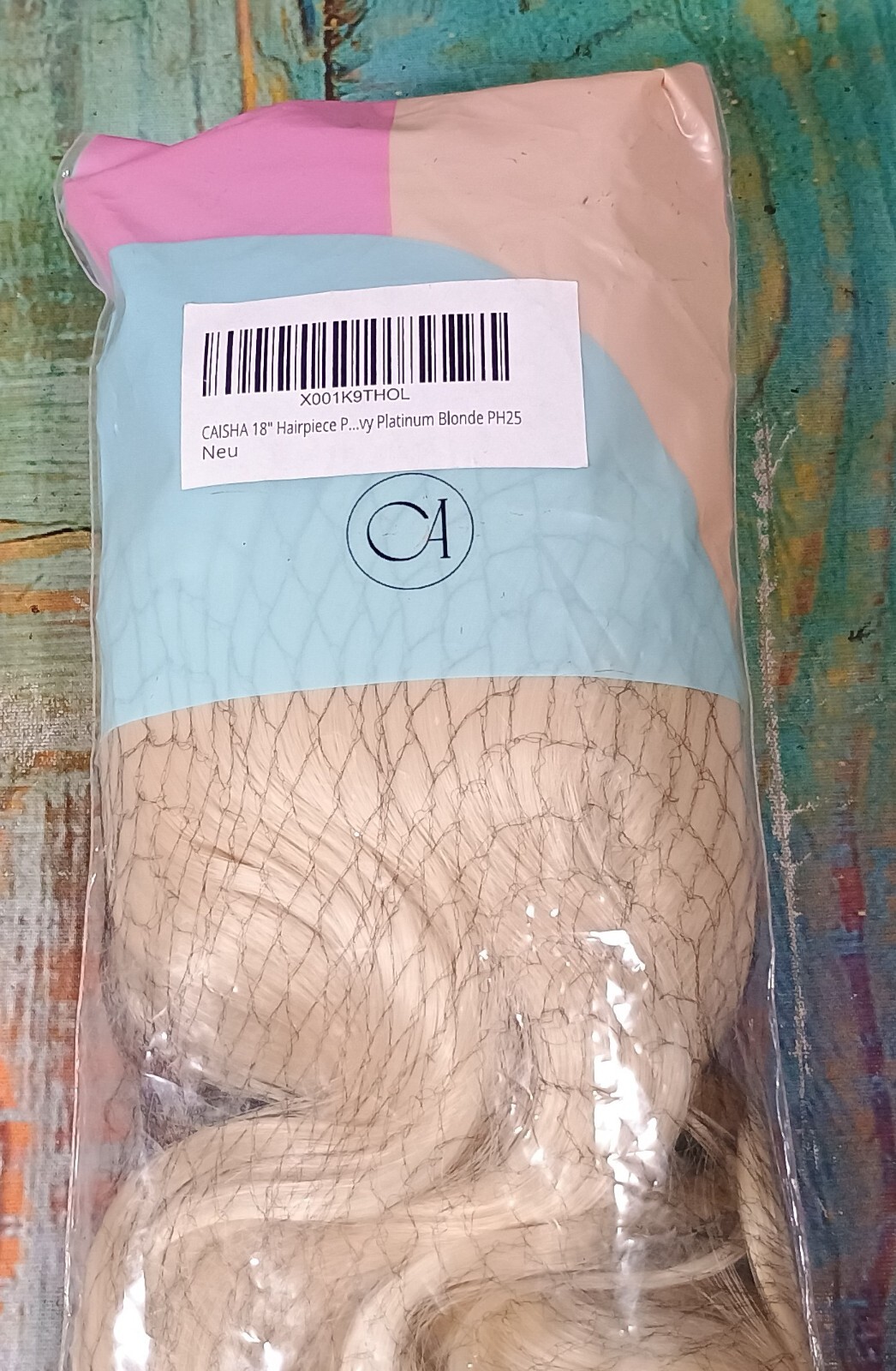 Caisha by Prettyshop – PH25 #613A – 18″ Hairpiece Ponytail Platinum Blonde