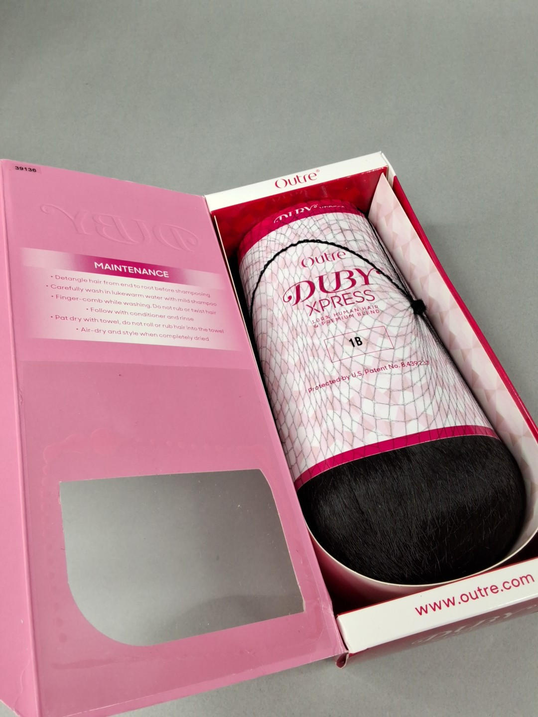 8″ #1B Off Black Duby Xpress Bob Human & Synthetic Blend Hair Extensions Weft