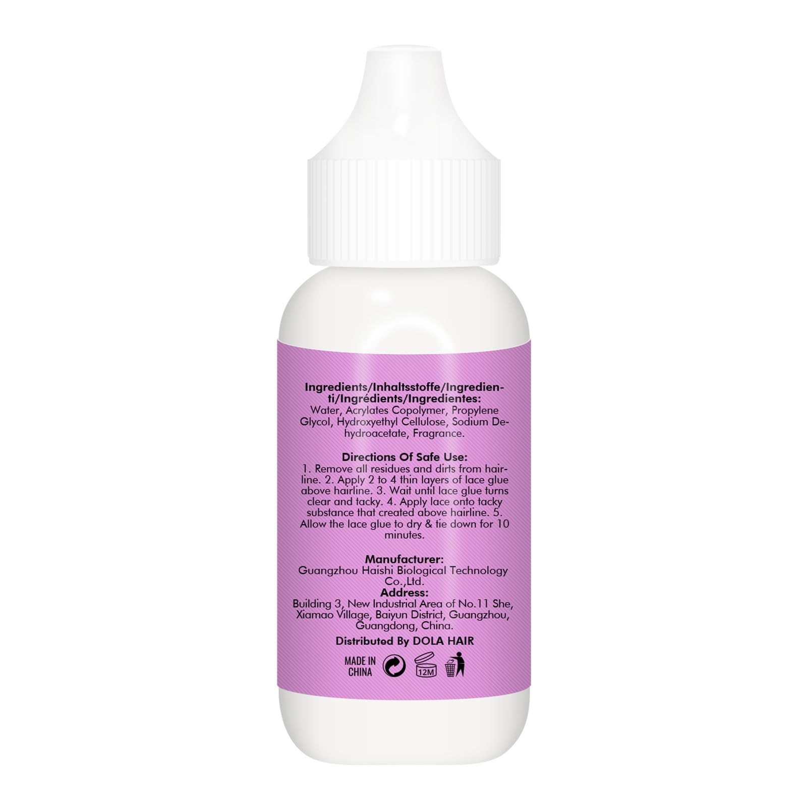 Extreme Hold Lace Glue for Wigs, Waterproof, Invisible Bonding, 1.3 Ounce