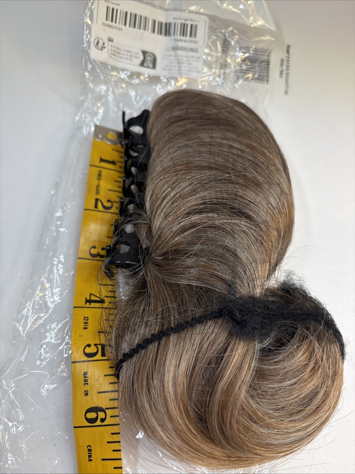 8in Light Brown Ponytail Clip in Pony Tail Hair Extension