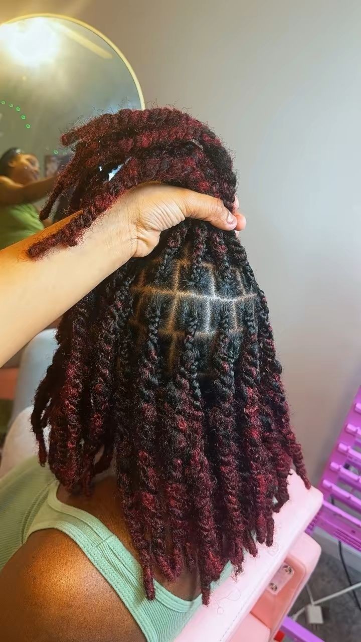 Beauty Elements Ghana Twist 3X Afro Twist Bulk Hair Extension 16″ 1B Pre-Stretc.