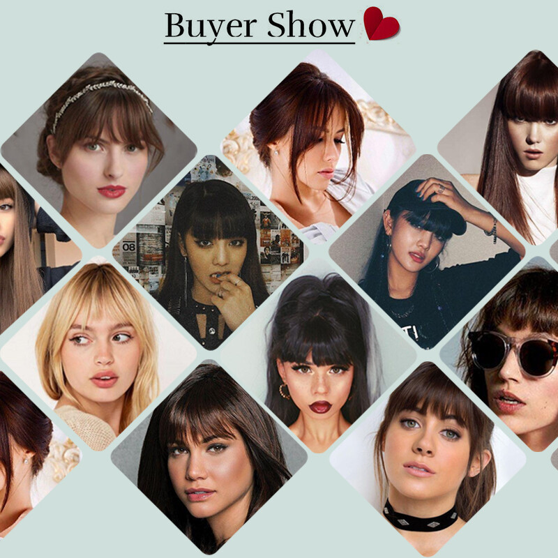 Neat Bangs Fringe Clip in Front Hair Extensions Neat Hairpieces Thick As Human L