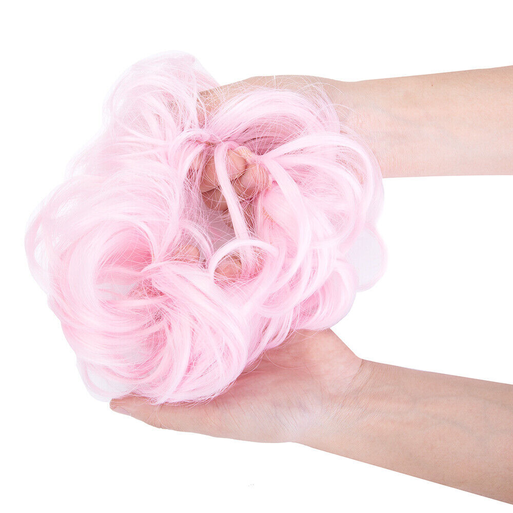 Hair Bun Curly Ponytail Scrunchie Claw Comb Messy Extensions Natural Hair Piece