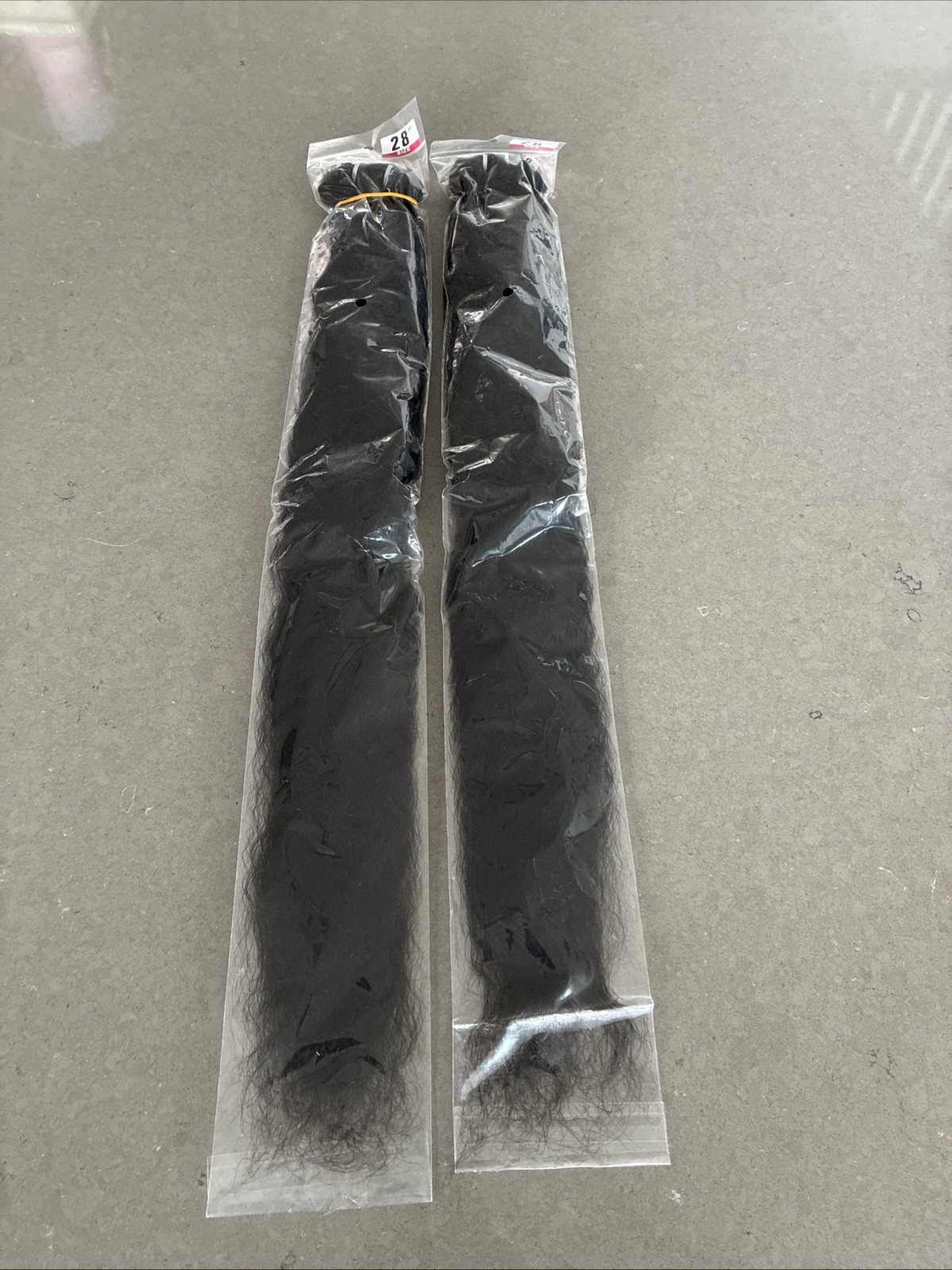 2 Pk 28” Human Hair Wefts 1B Kinky Straight | New W/ Fast Shipping!