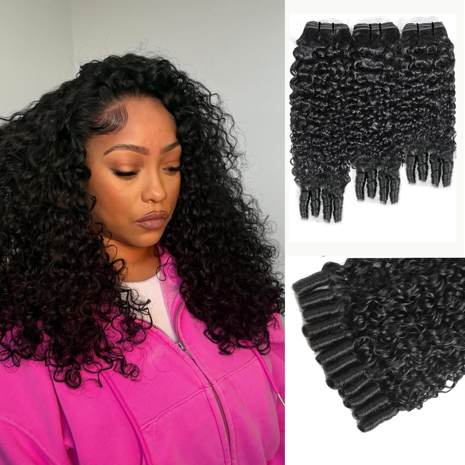 Josblue 12 14 16 Inch Burmese Curly Bundles Human Hair 3C4A 100 Unprocessed 12A