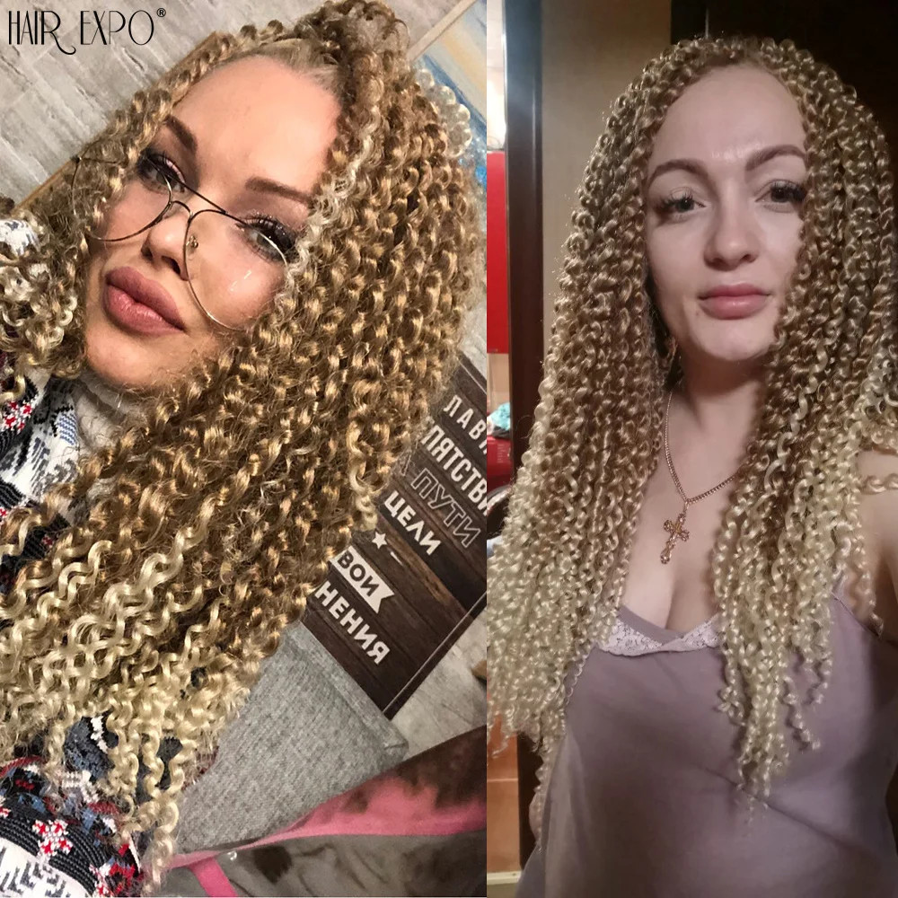 16Inch Freetress Ombre Synthetic Loose Deep Wave Twist Crochet Hair Extensions