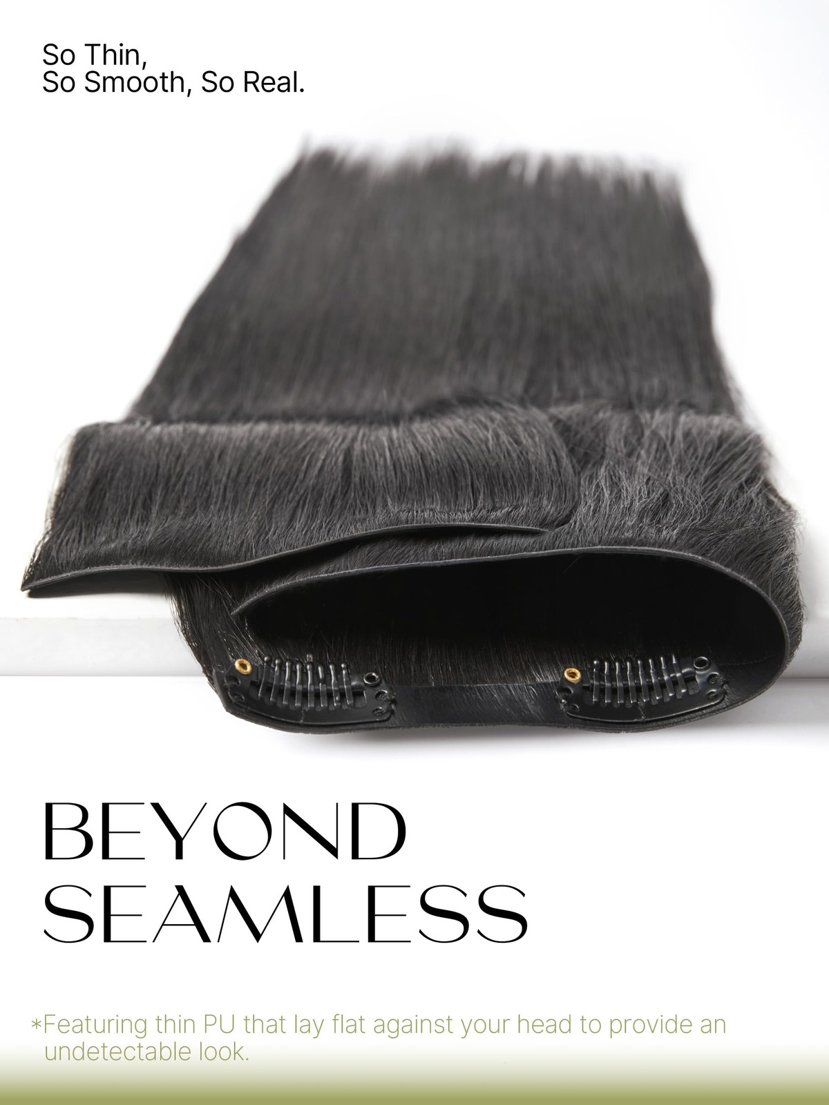 Frodio Clip Ins Hair Extensions Black Seamless Long Silky Straight Real Human