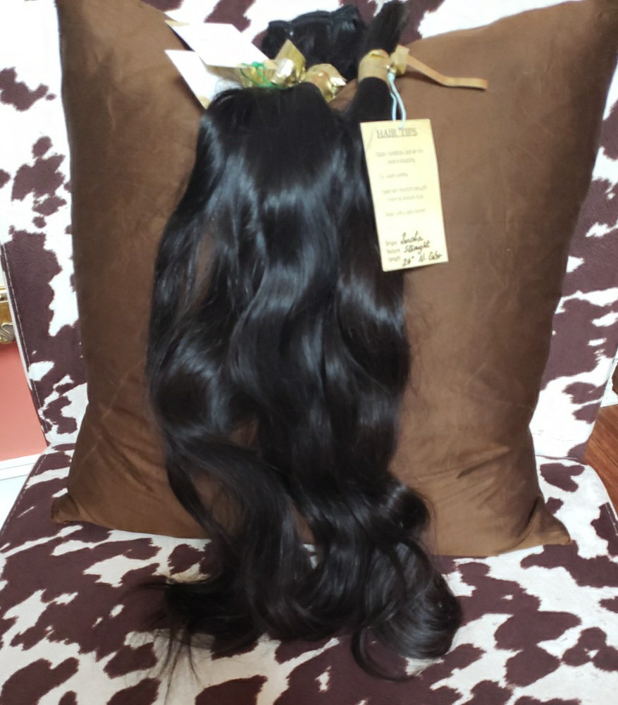 Authentic Raw Indian Straight Hair Extensions Natural Color