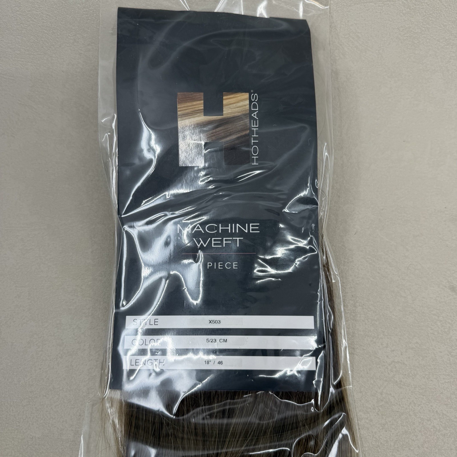 Hotheads Premium Machine Weft #5/23 Colormelt Brown To Blonde 18” NEW SEALED