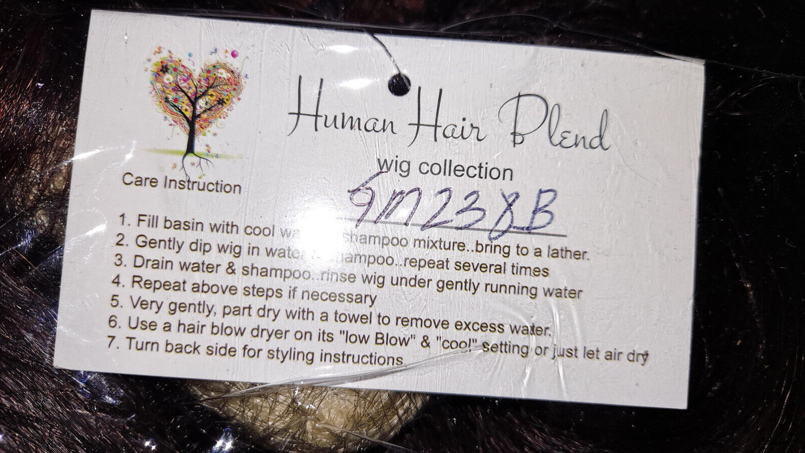 Human hair Blend Long Full Wig straight Gold Blonde Auburn with Roots RIT GM238
