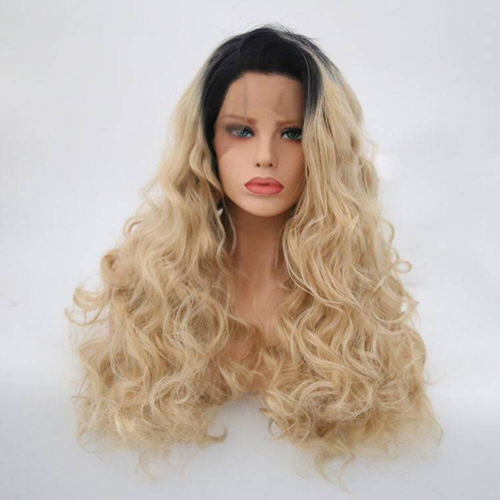 VIP Synthetic Lace Front Wig, 24″, Color T1B/613 (64)