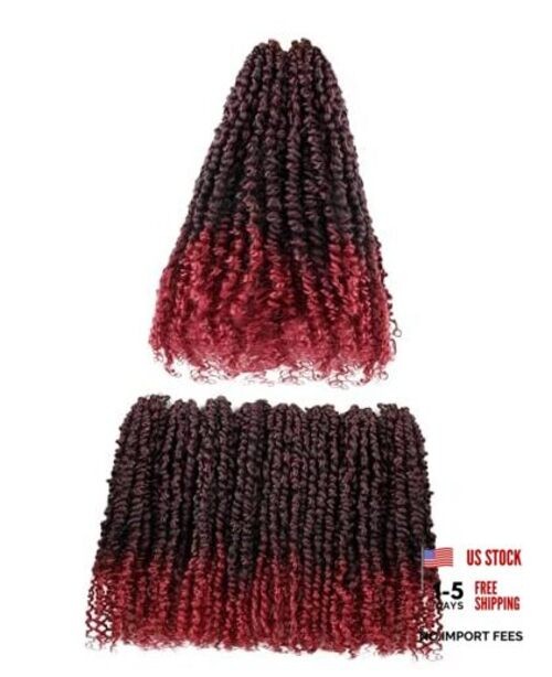 Pre-looped Passion Twist Crochet Hair 14 Inch 8 14 Inch (Pack of 8) TBug