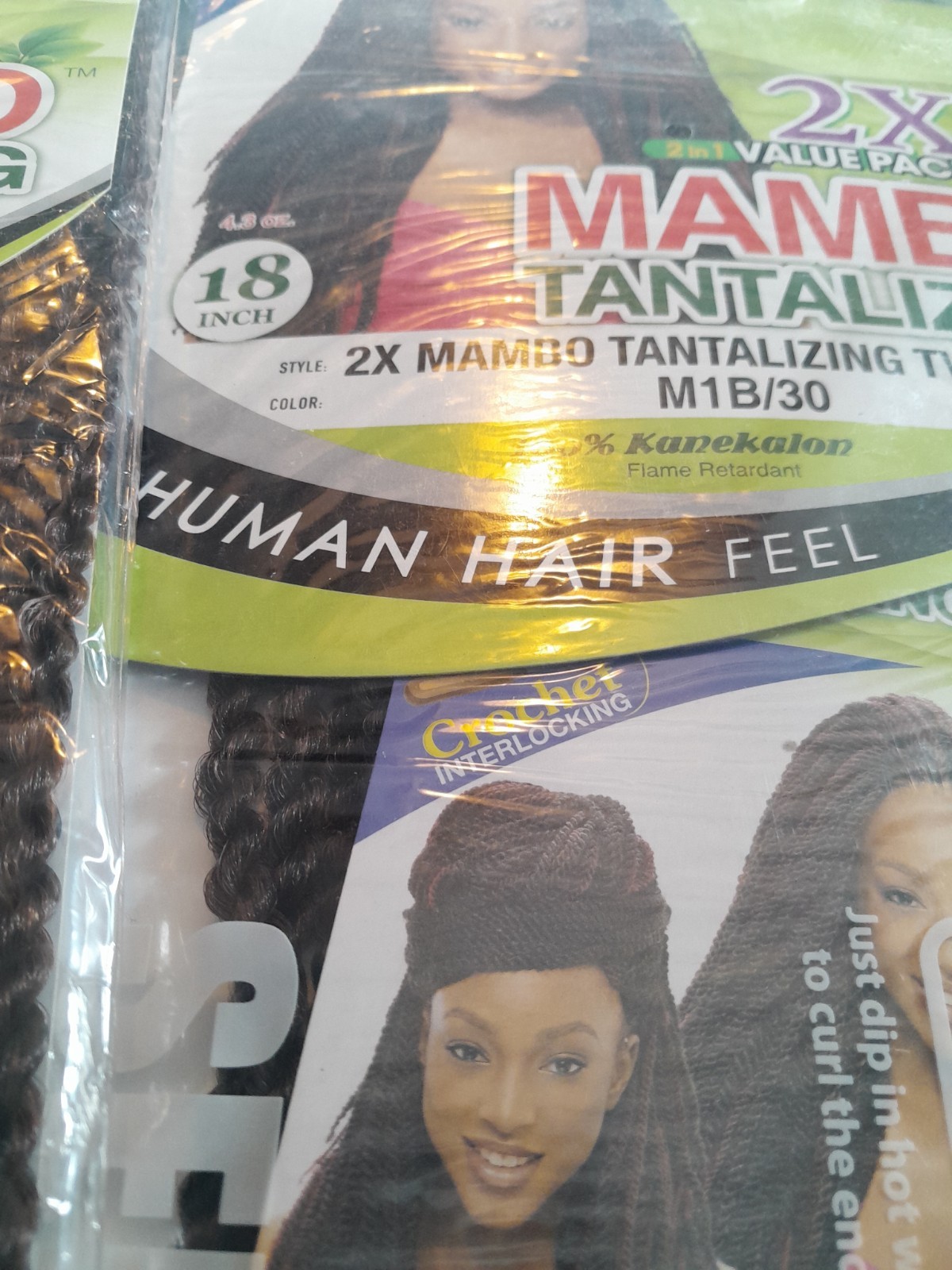 2in1 Value Pack Mambo Tantalizing 18″ Twist 100% Kanekalon X’s 3 Brown MIB30