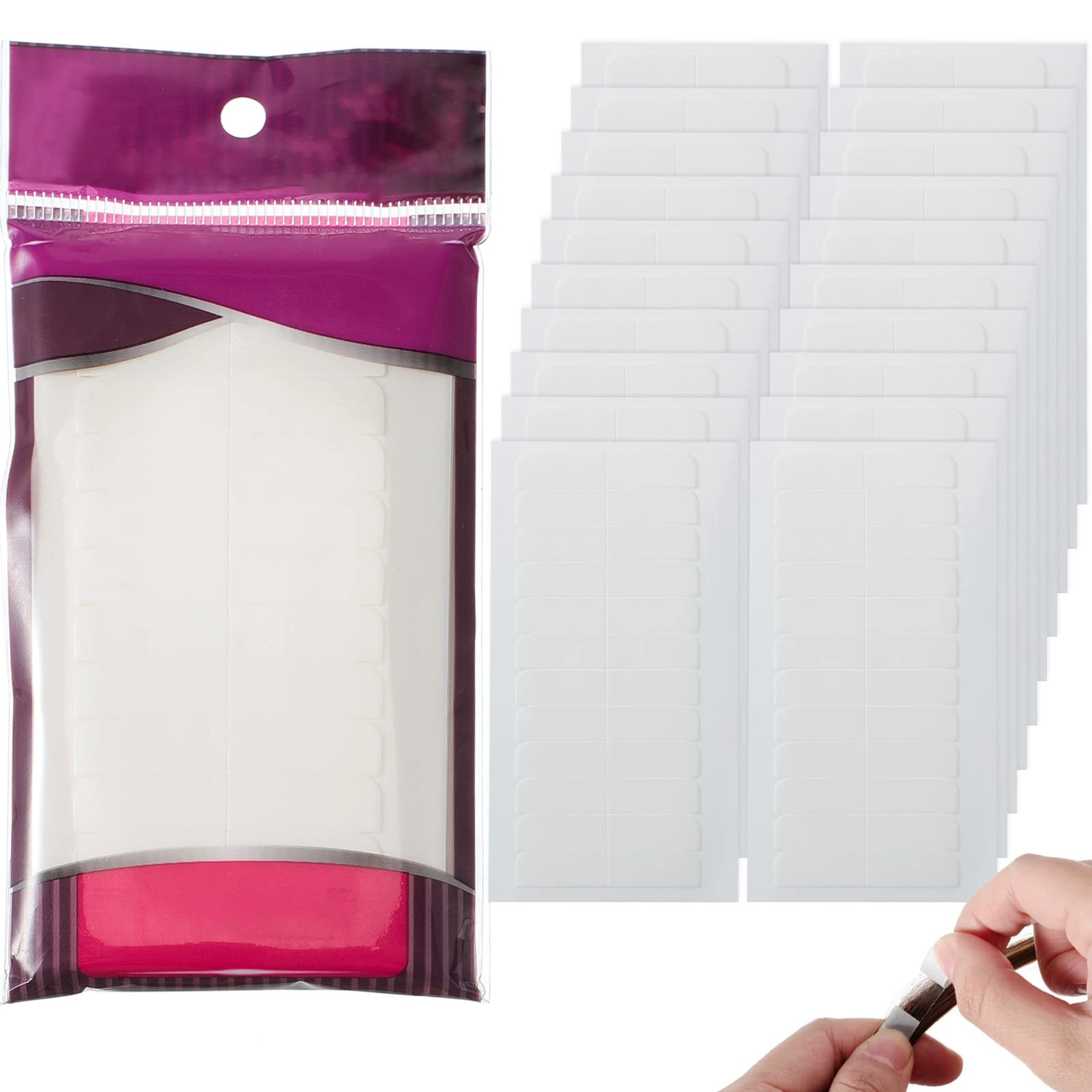 Hair Extension Tape Tabs Double Sided Replacement Tape Adhesive 1.57 x0.32 Inch