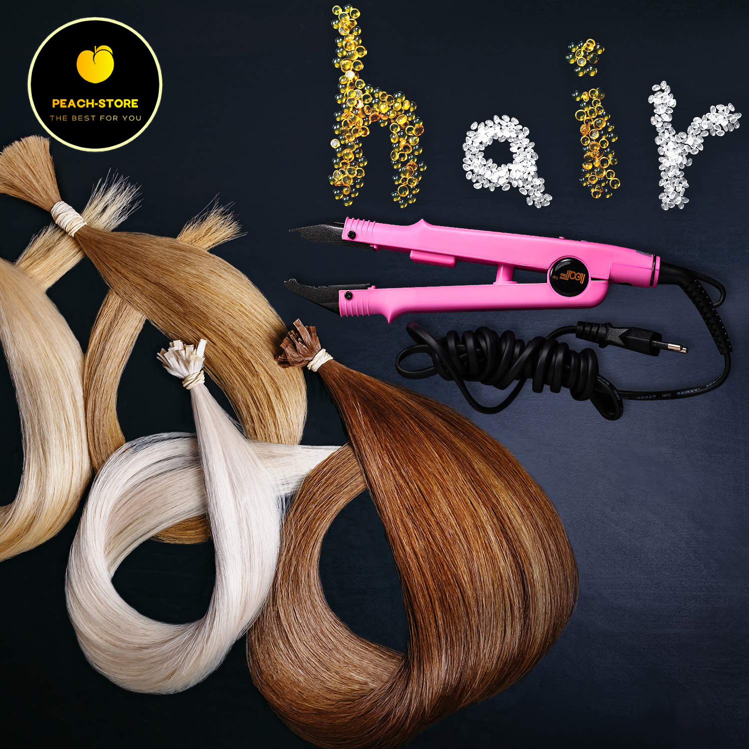 200 g Hair Extension Keratin Glue Granule Pellet Granule Bead Hot Fusion Extensi