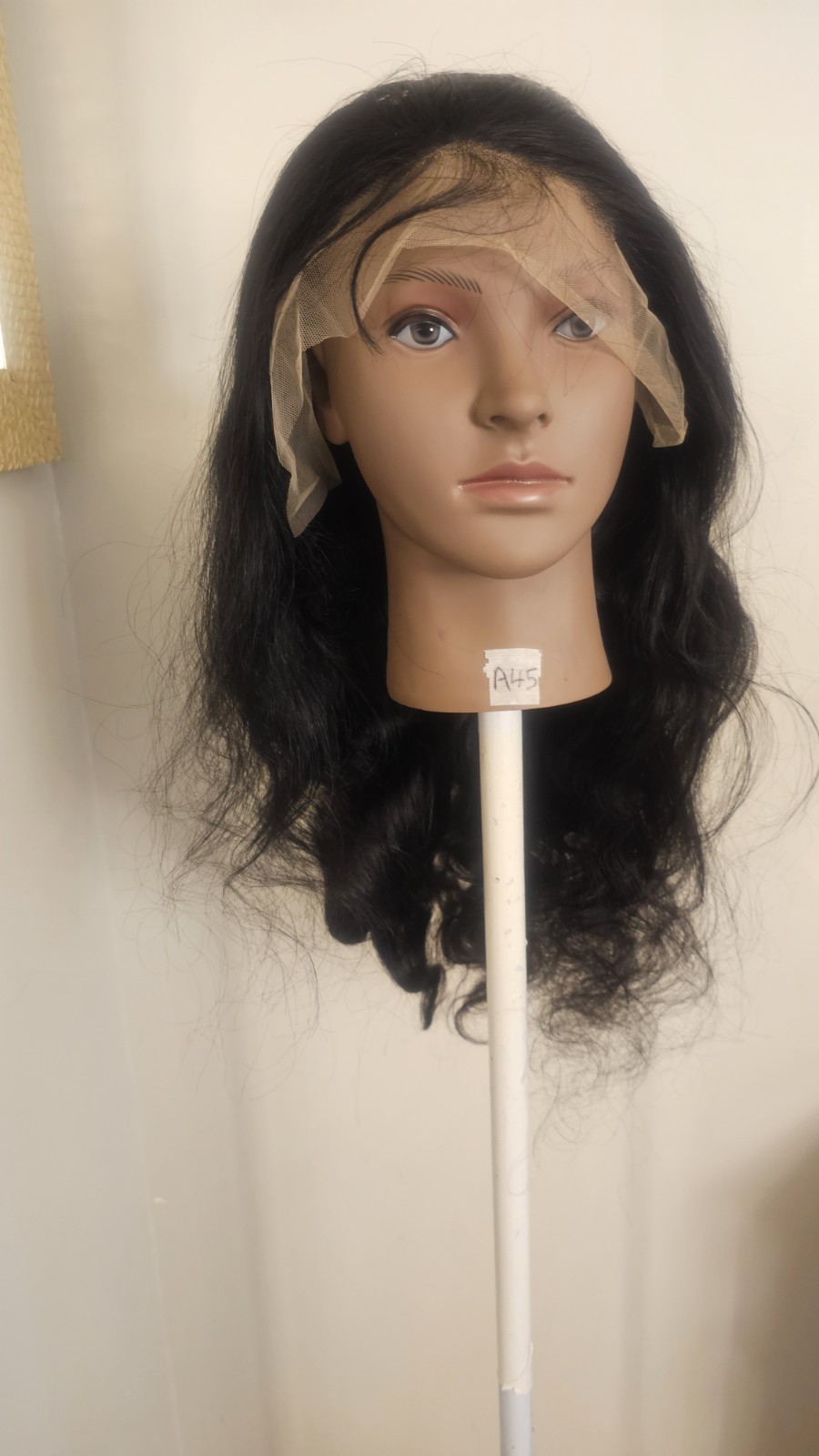 High Quality natural 24 ” straight 100% Virgin Human Hair Lace closure Wig.