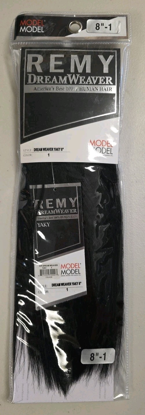 Model Model Remy DreamWeaver Yaky 8″ 100% Human Hair Color: 1 – New