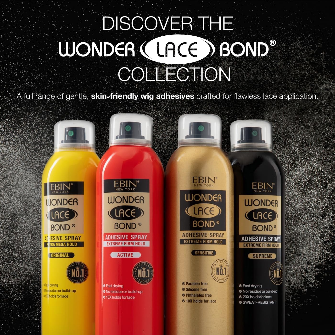 Wig Adhesive Spray Extra Mega Hold Fast Dry All-Day Security
