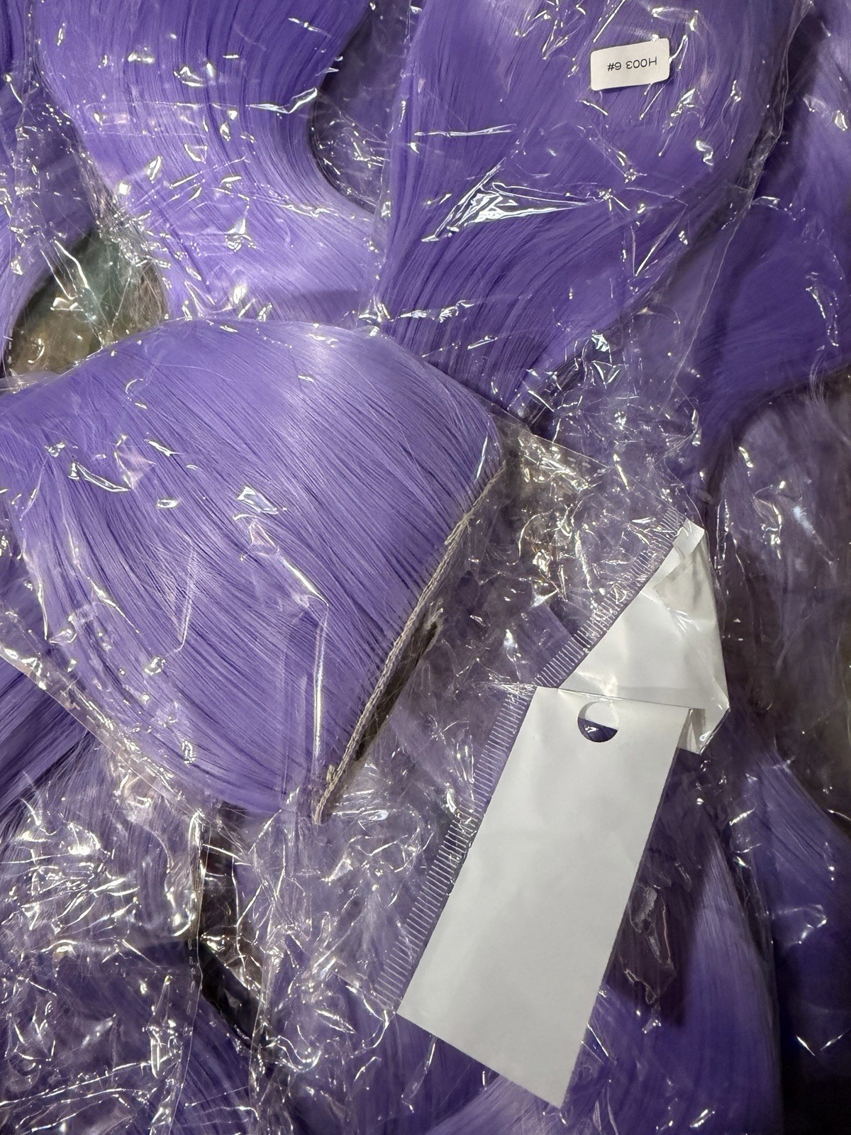 Lot of 8 Lavendar Clip In Hair Extensions Sealed Packs 22”