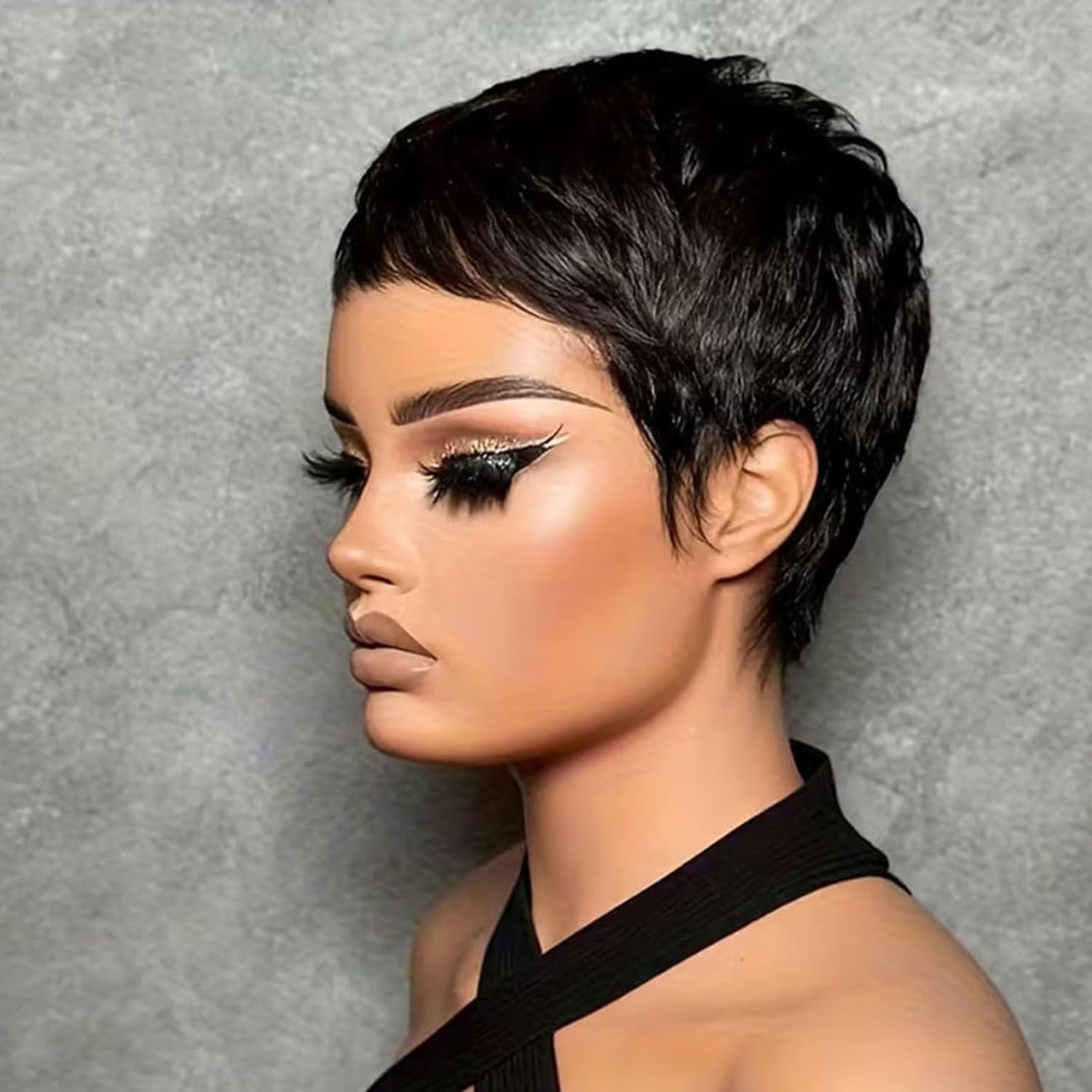 Elegant Pixie Cut Wig for Black Women – Lightweight Glueless Human Hair