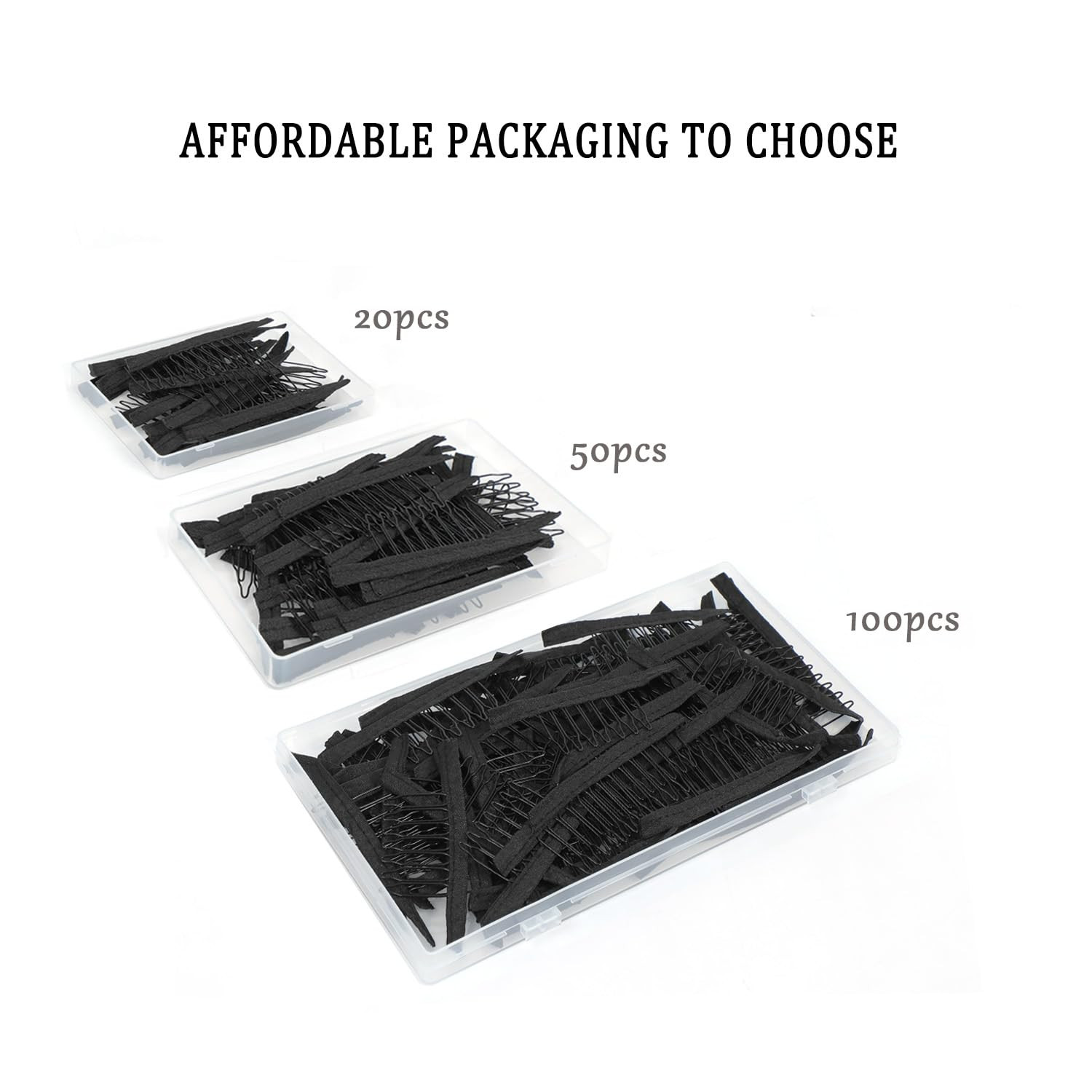 20 Pieces Wig Combs Wig Clips Wig Combs to Secure Wig 7-Teeth Wig Accessories To