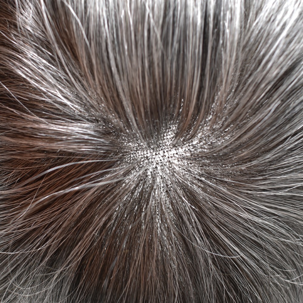 Full Swiss Lace Mens Toupee Light Density Human Hair System Replacement for Men