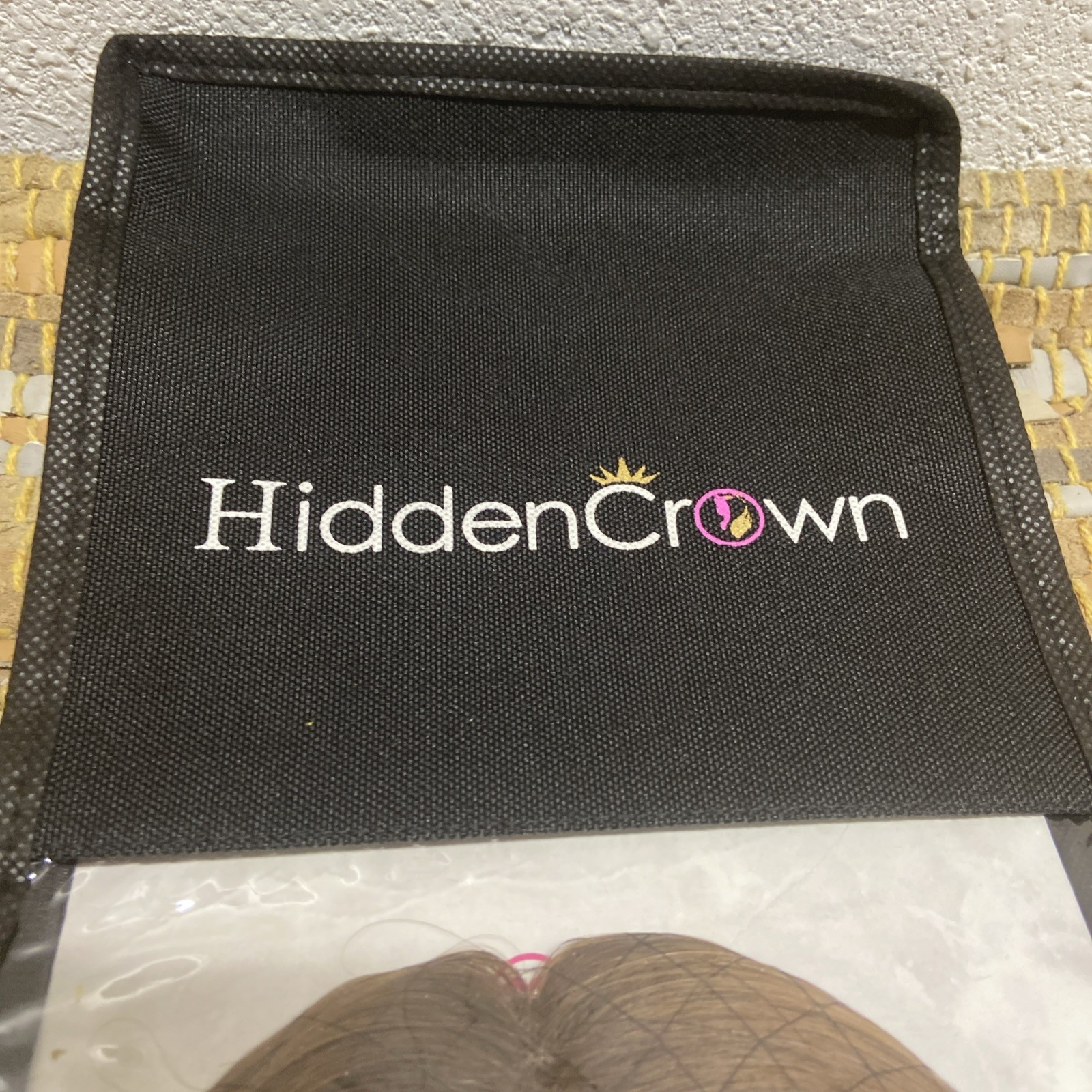 Hidden Crown PO-HN-0902 HN-ECT-#6-R. 5 X 2.75 Remy Hair Easi Topper Brown