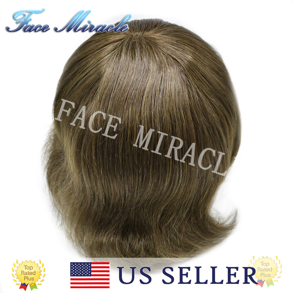 French Lace Hair System for Man Thin Skin Around Toupee for Men Human Hair Piece